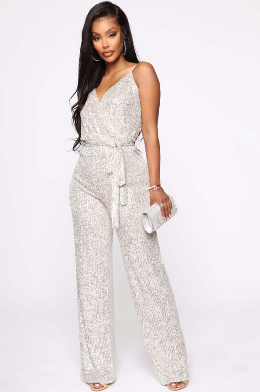 Can't Hide The Shine Sequin Jumpsuit