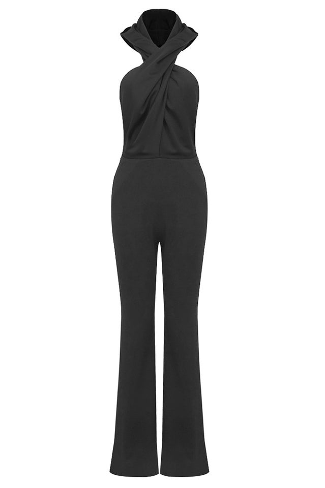 Backless Hooded Jumpsuit With Slip Pockets | Dress In Beauty